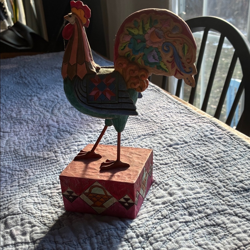 Jim Shore Vibrant Rooster Figurine